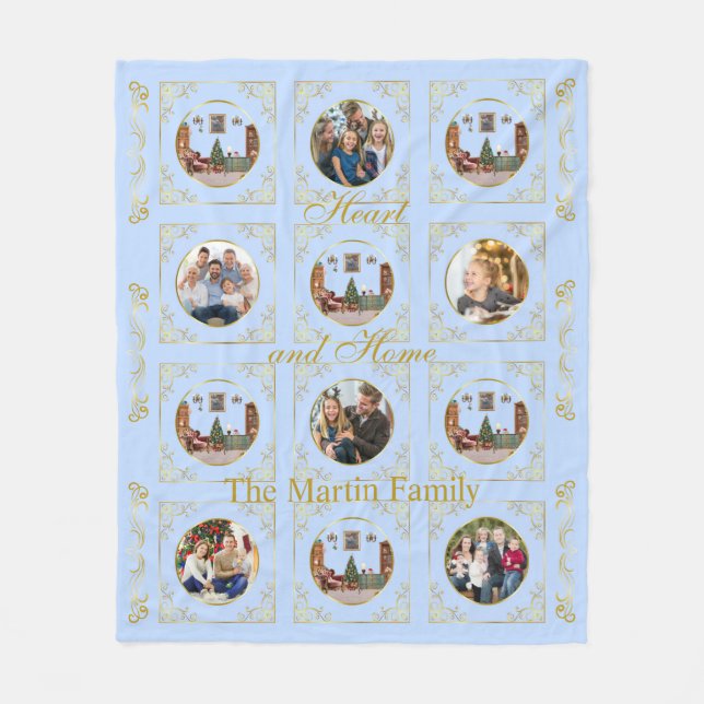 Ode to The Nutcracker Blue 6 Photo Fleece Blanket (Front)