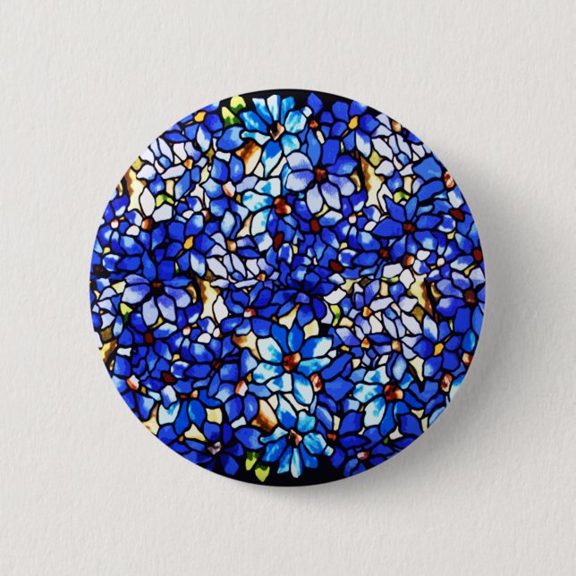 Ode to Tiffany Clematis 2 Inch Round Button (Front)