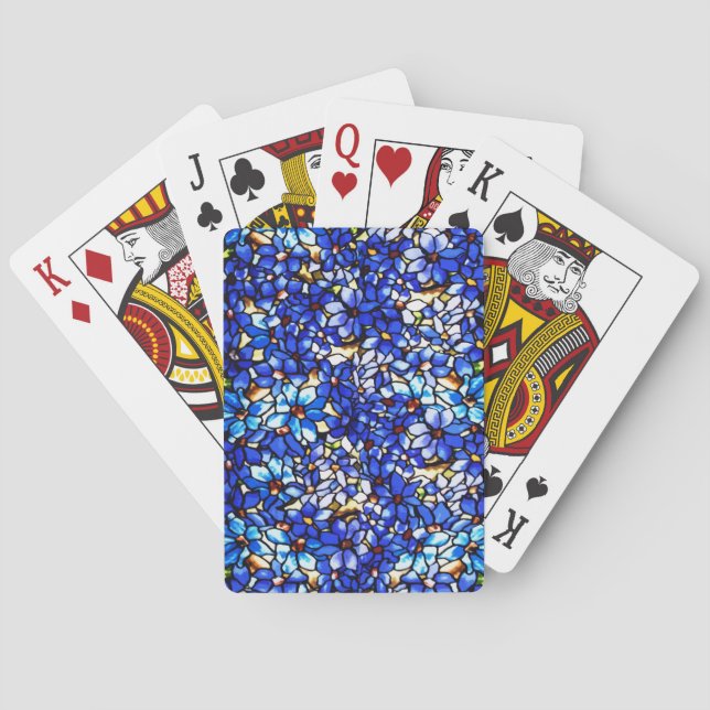 Ode to Tiffany Clematis Playing Cards (Back)