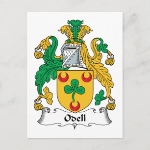 Odell Family Crest Postcard