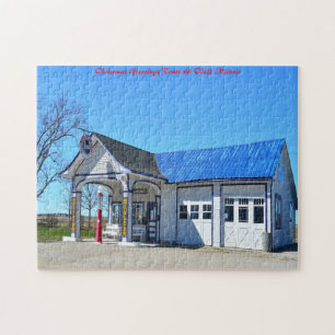 Odell Illinois route 66. Christmas Greetings Jigsaw Puzzle