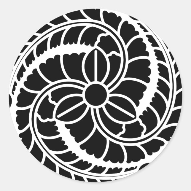 ODERA CLASSIC ROUND STICKER (Front)