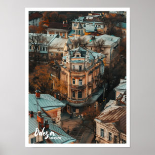 Odesa Ukraine Art travel famous place Poster