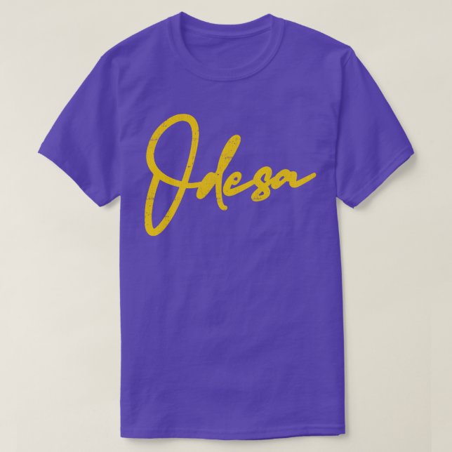 Odesa Vintage Faded Design T-Shirt (Design Front)