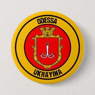 Odessa Round Emblem 3 Inch Round Button
