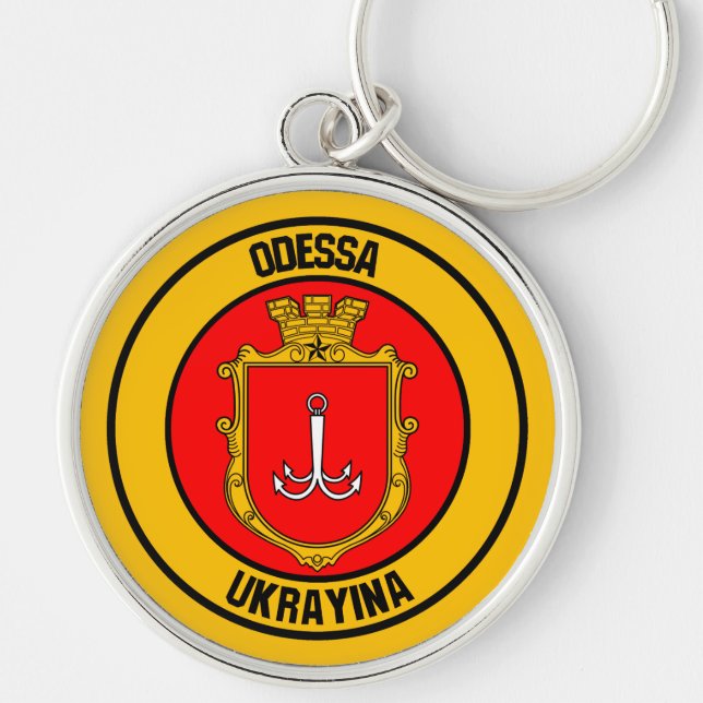 Odessa Round Emblem Keychain (Front)
