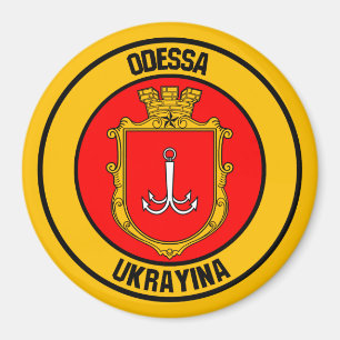 Odessa Round Emblem Magnet