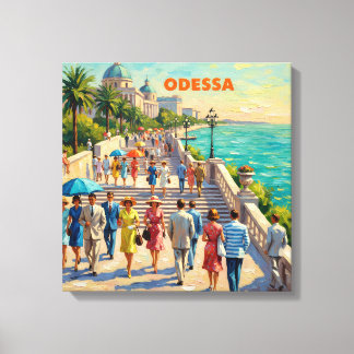 Odessa Ukraine Seaside Promenade Canvas Art