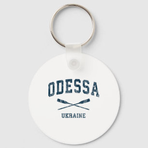 Odessa Ukraine Vintage Nautical Paddles Sports Oar Keychain