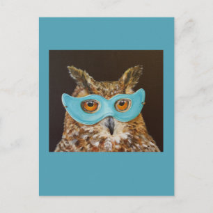Odetta (party owl)  postcard