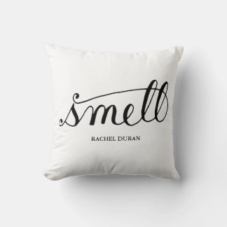 odeur de calligraphie coussin
