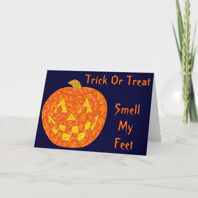 Odeur drôle d'humour de Z Halloween ma carte de (Devant)