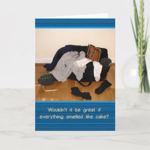 Odeurs comme Anniversaire Gâteau Carte de voeux am