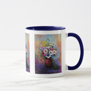 Odilon Redon Anemones - Fine Art Symbolism Mug