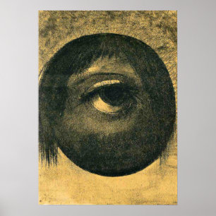 Odilon Redon artwork, Vision Card, Poster