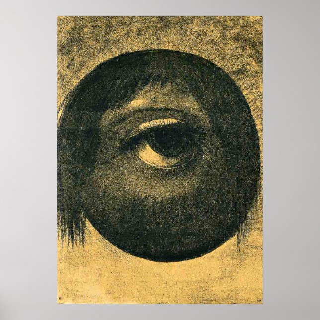 Odilon Redon artwork, Vision Card, Poster (Front)
