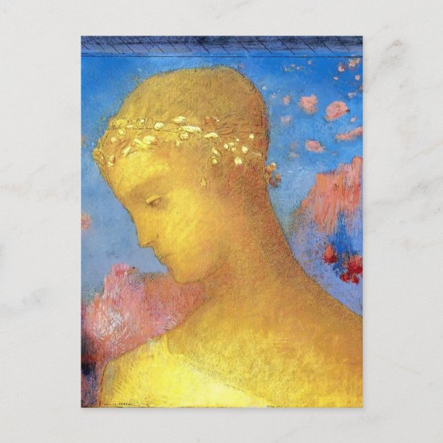 Odilon Redon- Beatrice Postcard (Front)