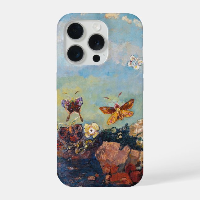 Odilon Redon, Butterflies,1910 iPhone Case (Back)