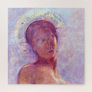 Odilon Redon, closed eyes 1889 Jigsaw Puzzle