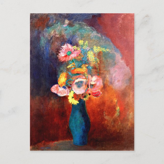 Odilon Redon - Ethereal Vase of Flowers Postcard (Front)