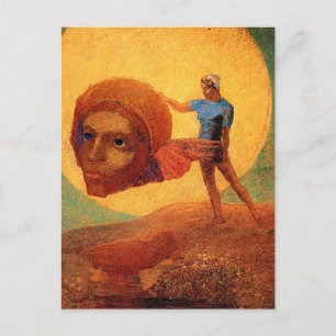 Odilon Redon - Figure, famous painting, Postcard