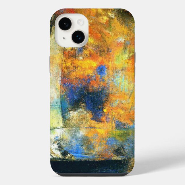 Odilon Redon - Flower Clouds iPhone Case (Back)