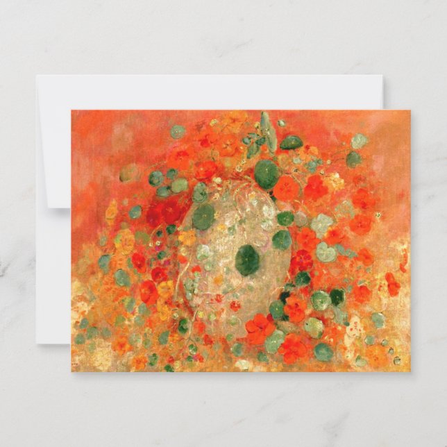 Odilon Redon - Nasturtiums, Card (Front)