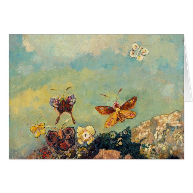 Odilon Redon Papillons Symbolisme Vintage Art (Devant Horizontal)