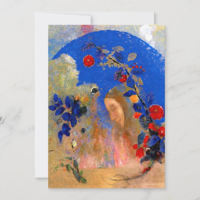 Odilon Redon - Profile beneath an Arch Card (Front)
