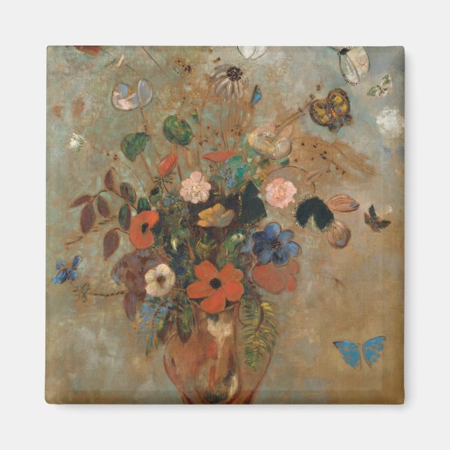 Odilon Redon Still Life with Flowers Magnet (Front)