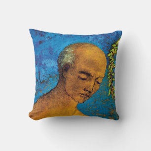 Odilon Redon The Crown - Fine Art Symbolism Throw Pillow