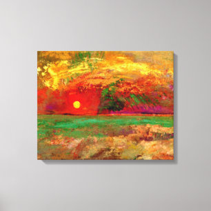 Odilon Redon - The Sunset Canvas Print