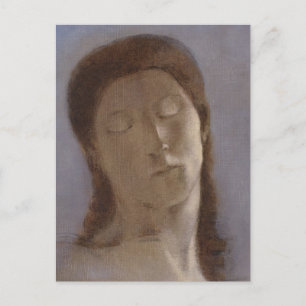 Odilon Redon - Visages fermés, 1890 CC0279 Carte p