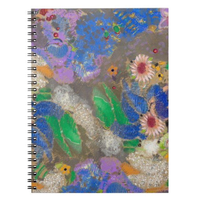 Odilon Redon's abstract flower background. Notebook (Front)