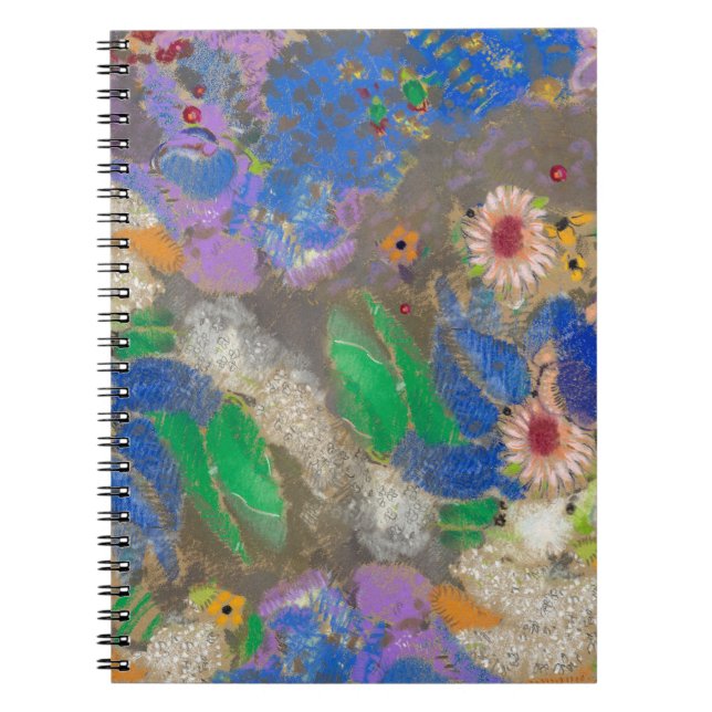 Odilon Redon's abstract flower background. Notebook (Front)