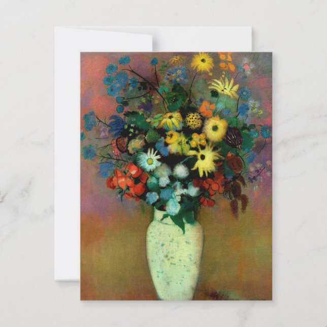 Odilon Redon's Vase with Flowers (1914) Invitation (Front)