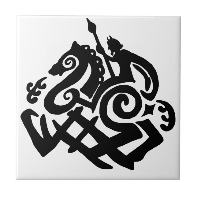 Odin and Sleipnir Tile (Front)