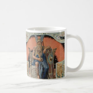 Odin avec la tasse de Huginn et de Muninn