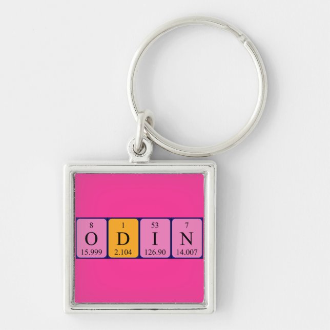 Odin periodic table name keyring (Front)