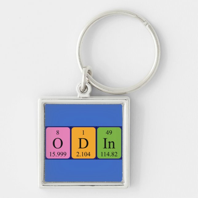 Odin periodic table name keyring (Front)