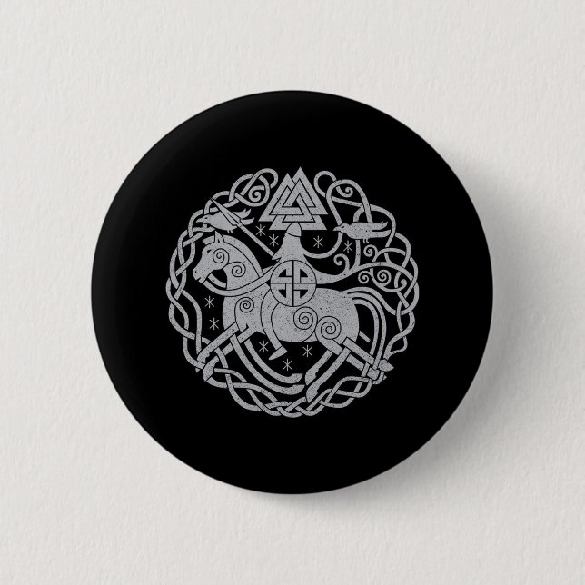 Odin Pin/Badge 2 Inch Round Button (Front)