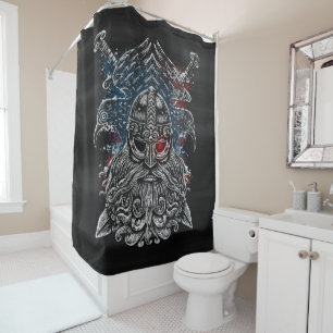 Odin ravens and swords Viking Mythology USA flag