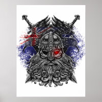 Odin ravens swords Viking Mythology Australia flag