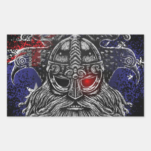 Odin ravens swords Viking Mythology Australia flag Sticker