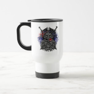 Odin ravens swords Viking Mythology Australia flag Travel Mug