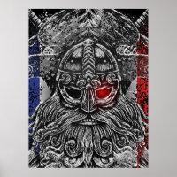 Odin ravens swords Viking Mythology France flag