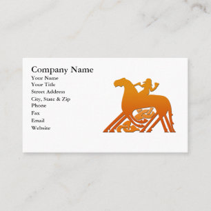Odin Riding on Sleipnir Viking Mythology Business Card