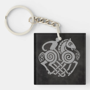 Odin Riding Sleipnir – Norse Mythology Viking Art Keychain
