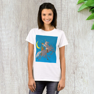 Odin Riding Sleipnir Norse Mythology Viking God  T-Shirt