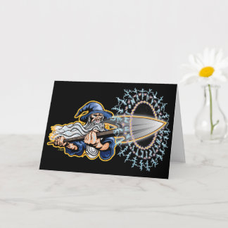 Odin - Runeblast - Greeting Card